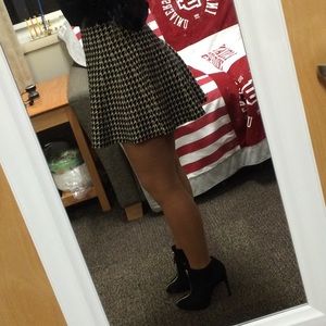 Patterned Mini Skirt